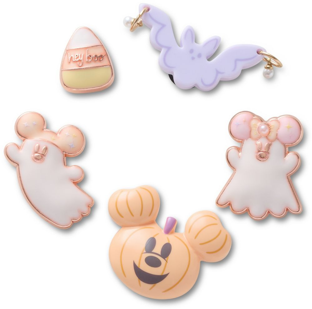 Mickey and Minnie Mouse Cutie Ghost Halloween Jibbitz Set by Crocs | Disney Store