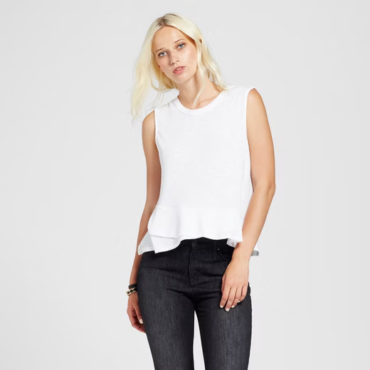 Women's Ruffle Peplum Tank Top - Mossimo™ | Target