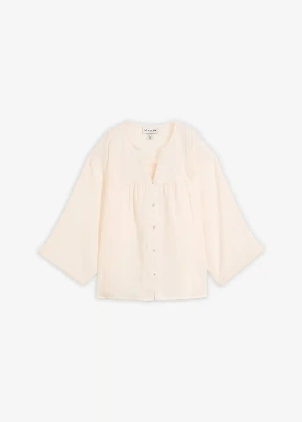 Bluse aus flie\u00dfendem Viskose-Mix - wei\u00df - Im Trend | bonprix | Bonprix DE