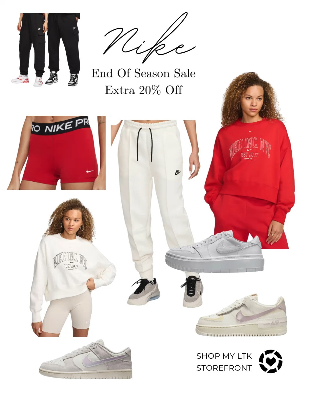 Nike end of season sale! Extra 20% off sale prices with code Fall20

#LTKSaleAlert #LTKFallSale #LTKActive