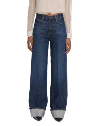 FRAME The Cuffed Wide Leg Jeans in Spencer  | Bloomingdale's Women | Bloomingdale's (US)