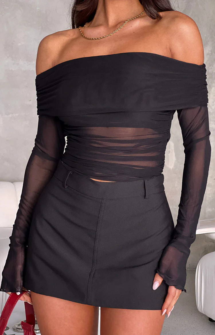 Shortcake Twirl Black Mini Skort | Beginning Boutique (AU)