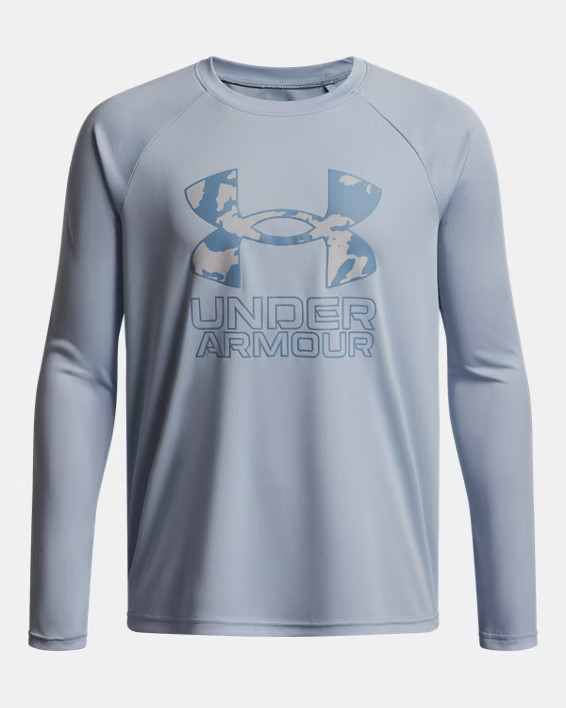 UA Tech™ Hybrid Print Boys' Long Sleeve | Under Armour | Under Armour (US)