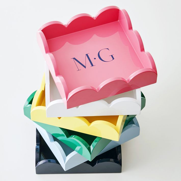 Scalloped Lacquer Mini Tray | Mark and Graham