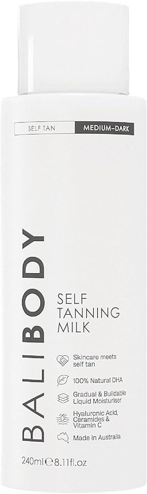 Bali Body Self Tan Milk, Buildable Long-Lasting Gradual Tanning Lotion & Vegan Self Tanner, Light... | Amazon (US)