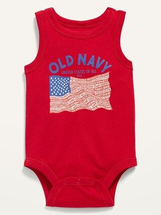 Unisex Sleeveless 2022 &#x22;United States of All&#x22; Flag Graphic Bodysuit for Baby | Old Navy (US)