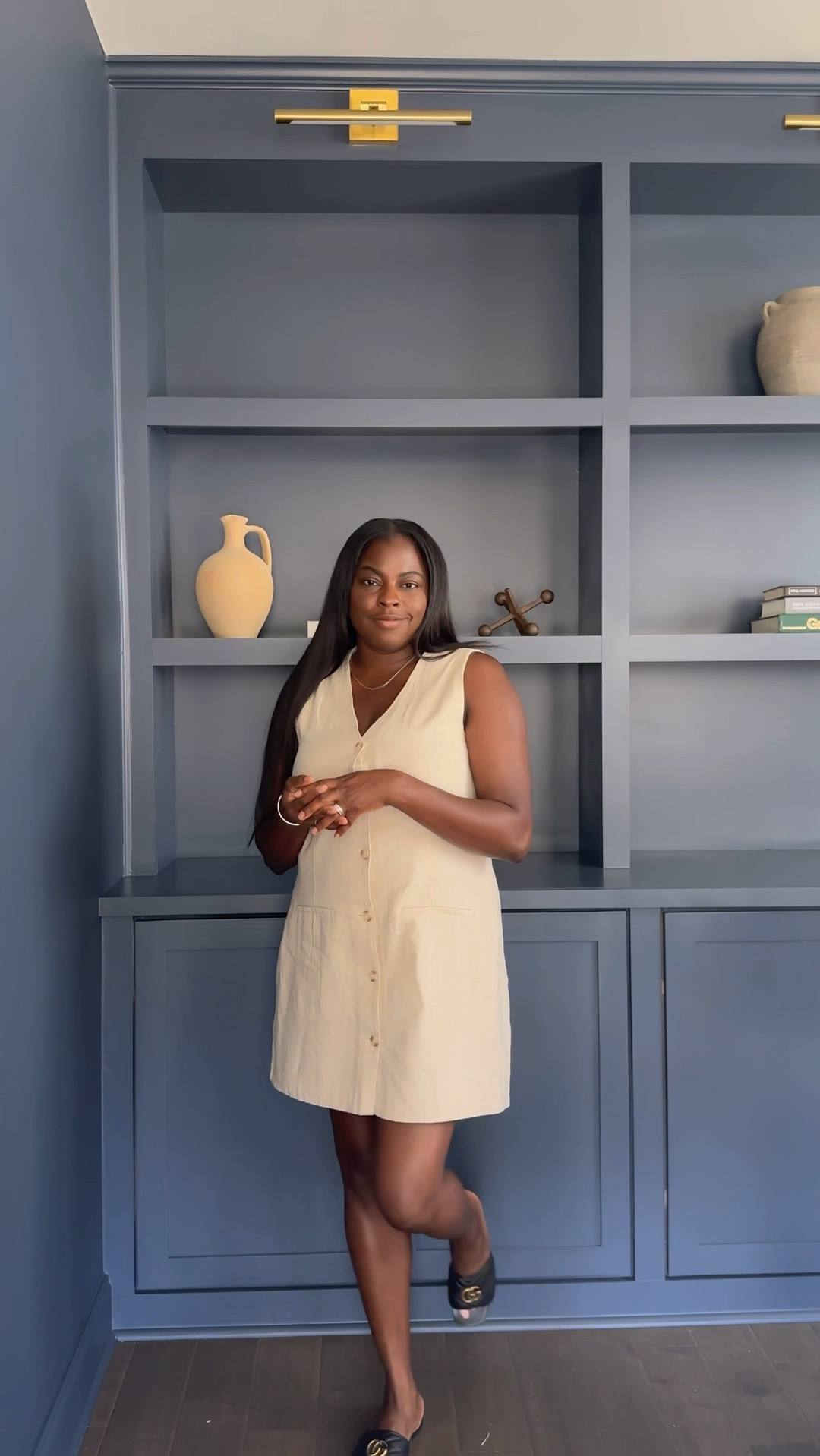 Linen vest dress, perfect for summer. 

#LTKWorkwear #LTKFindsUnder50 #LTKStyleTip