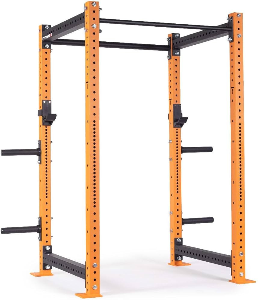 Titan Fitness X-3 Series 80" Orange Bolt-Down Power Rack, 36" Depth, Rackable 1650 LB Cage, 1.25"... | Amazon (US)