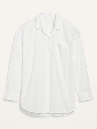Oversized Boyfriend Long-Sleeve Shirt for Women | Old Navy (CA)