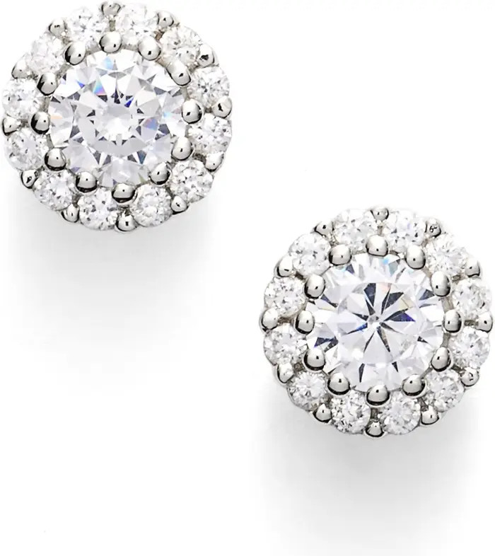 Precious Metal Plated Cubic Zirconia Stud Earrings | Nordstrom
