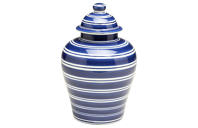 11" Shalimar Classic Ginger Jar, Blue/White | One Kings Lane