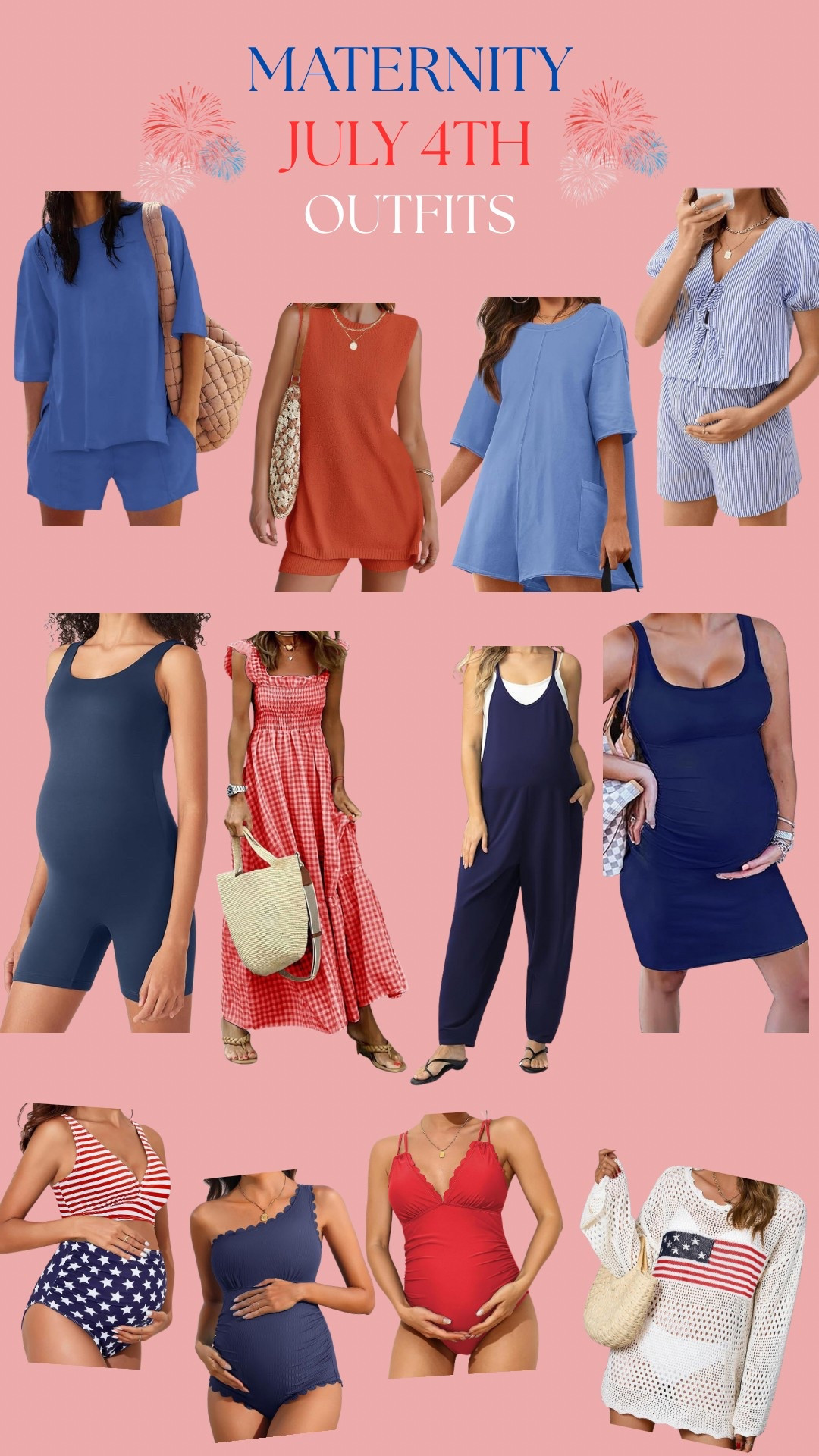 Maternity/Bump friendly 4th of July Outfits 🇺🇸☀️

#LTKSummerEdit #LTKBaby #LTKBump