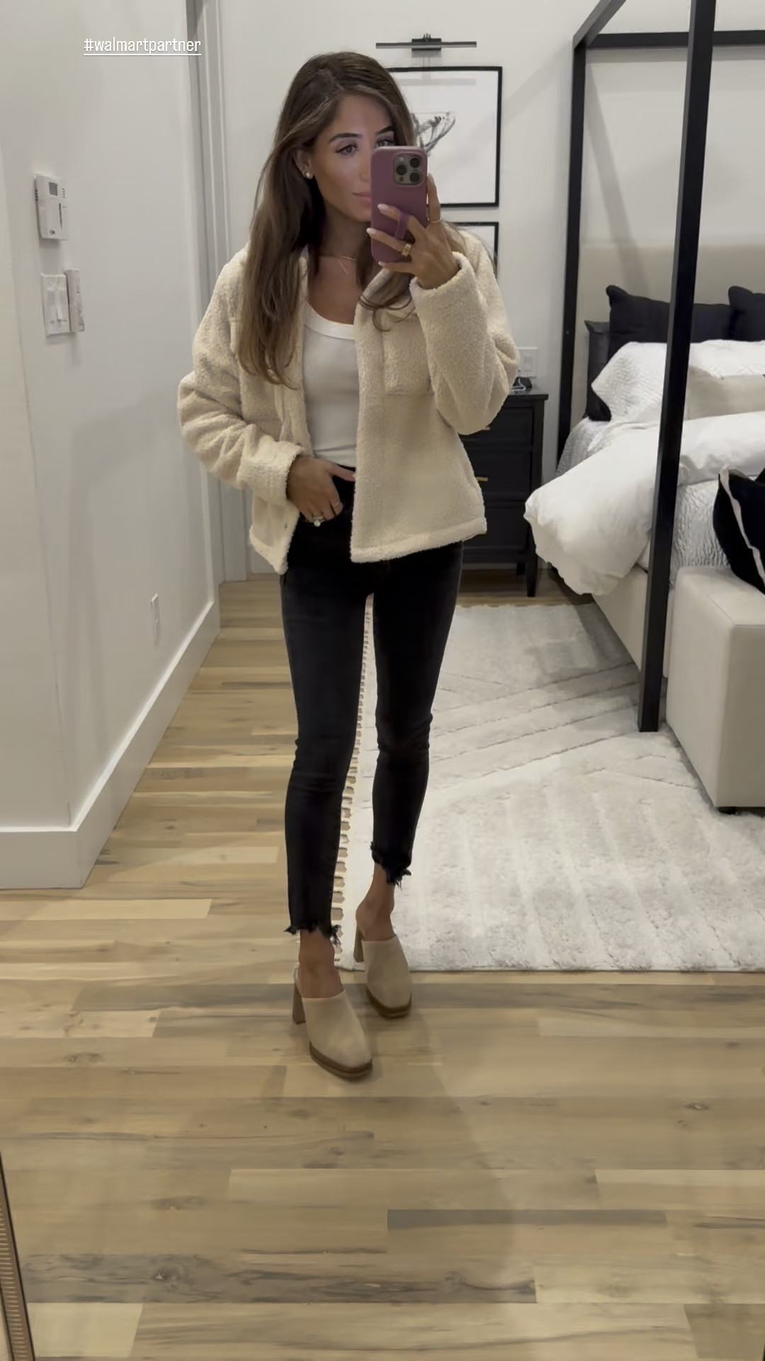 Holiday outfit, Walmart finds affordable holiday outfit, party outfit size xxs or xs all under $50 warm Sherpa jacket

#LTKootd #LTKHoliday #LTKgrwm