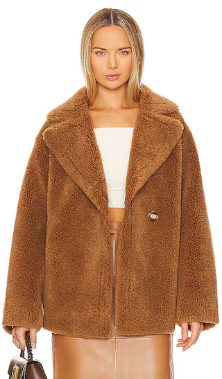 Sophie Coat in Brown | Revolve Clothing (Global)