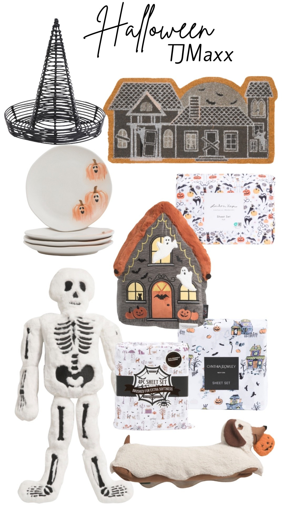 New 2025 TJMaxx Halloween home decor. Pillows, sheets and kitchen decor. 

#LTKSeasonal #LTKFindsUnder100 #LTKHome