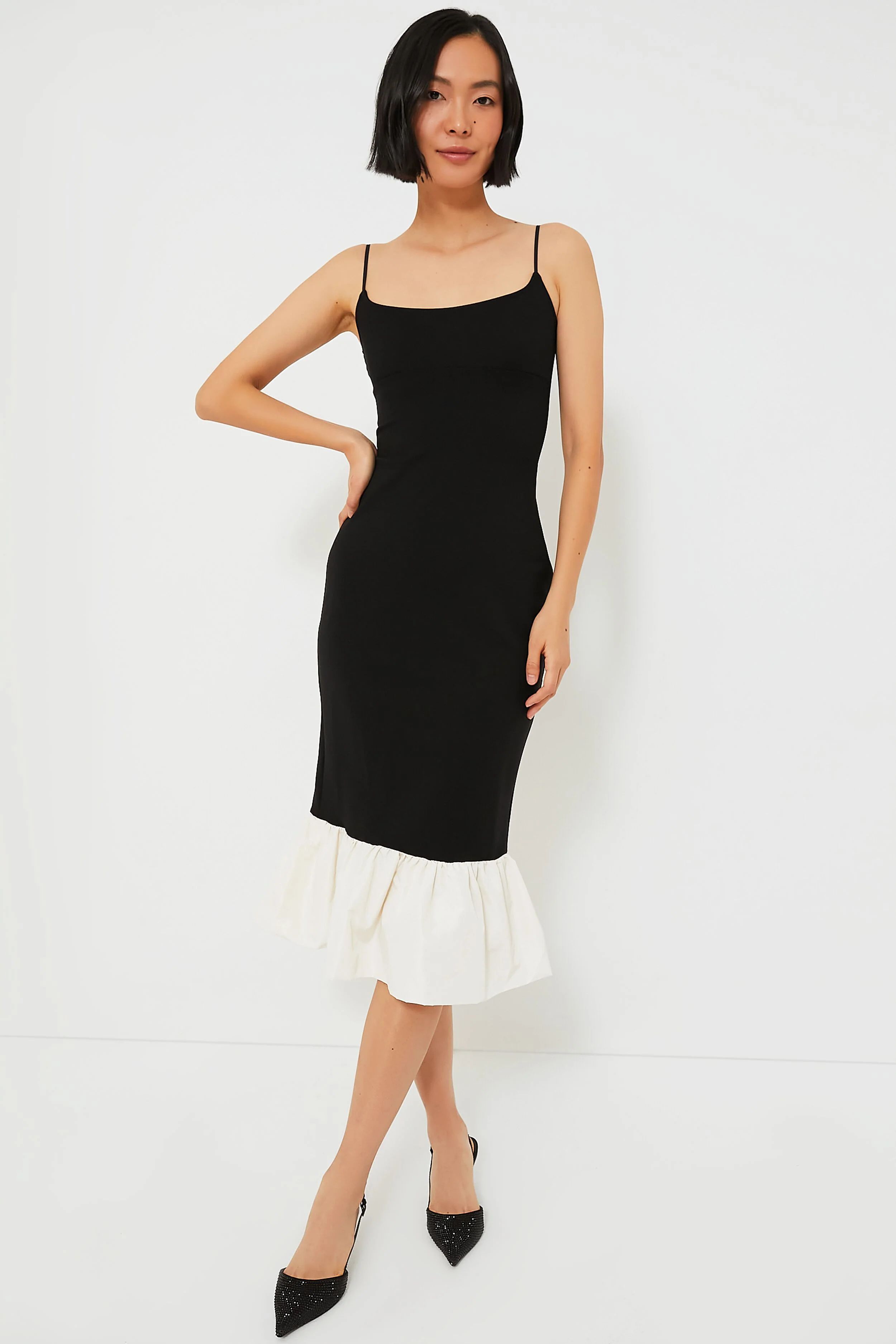 Black and Ivory Faridah Dress | Tuckernuck (US)