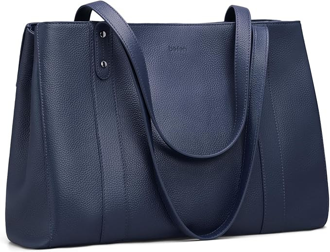 befen Genuine Leather Laptop Tote Bag for Women, Womens 15 Inch Computer Bags Work Totes Purse Sh... | Amazon (US)