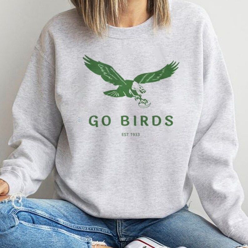 Vintage Go Birds Sweatshirtphiladelphia Football Shirtgo - Etsy | Etsy (US)