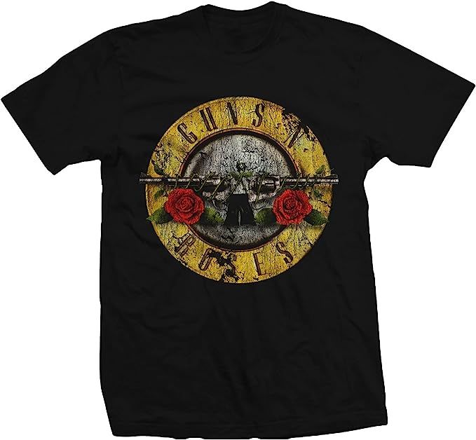 Bravado Guns Nx0027; Roses Distressed Tx2212;Shirt | Amazon (US)