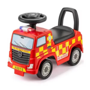 Xootz Mercedes-Benz Fire Truck Foot to Floor Ride On in Red | Boots.com