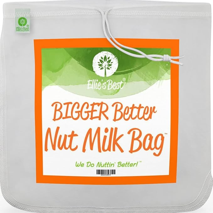 Ellie's Best Pro Quality Nut Milk Bag - Big 12"X12" Commercial Grade - Reusable Almond Milk Bag &... | Amazon (US)