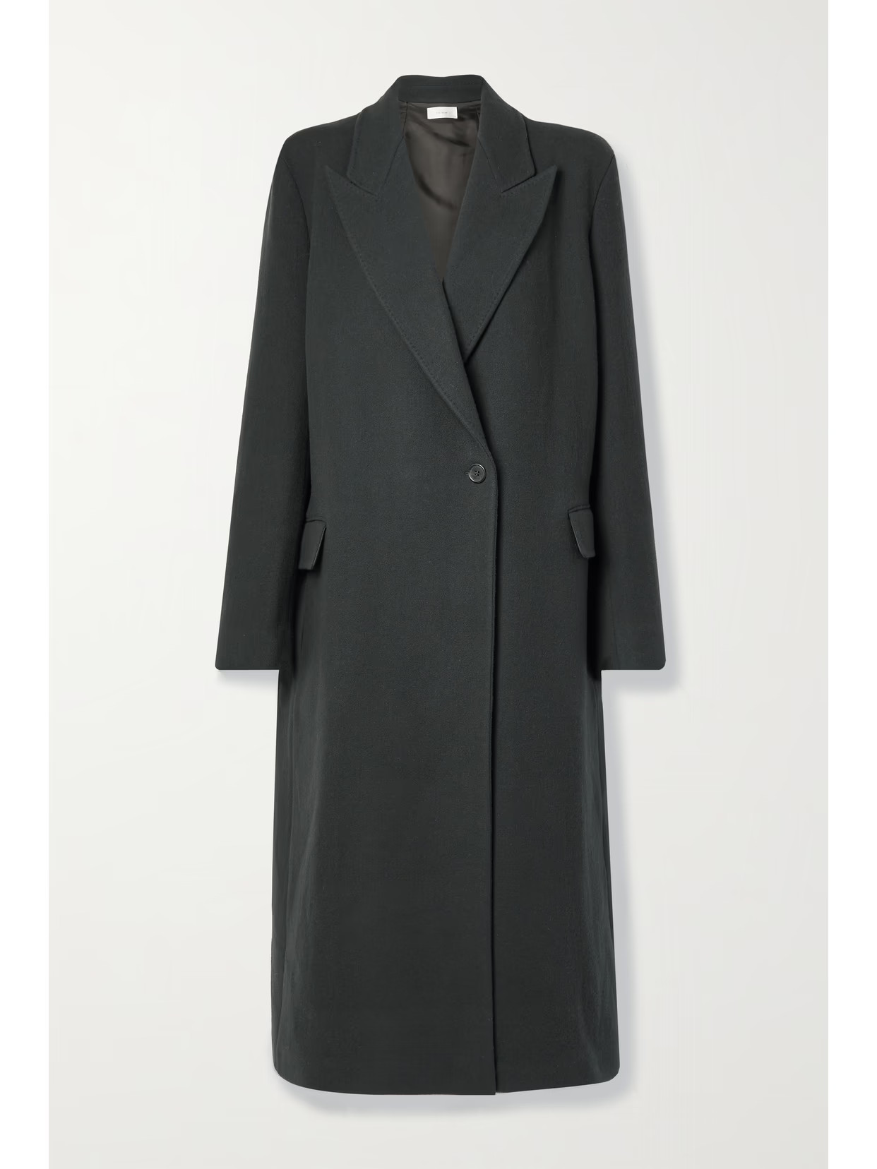 The Row - Lance Cashmere, Wool And Silk-blend Coat - Green | NET-A-PORTER (US)