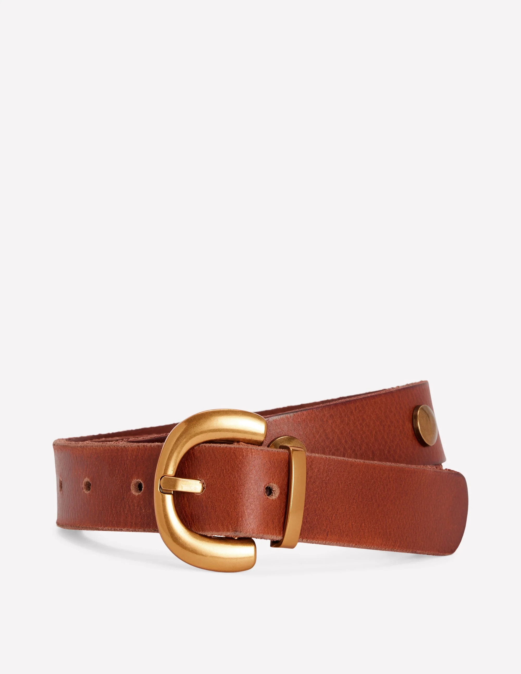 Stud Buckle Belt-Tan | Boden (US)