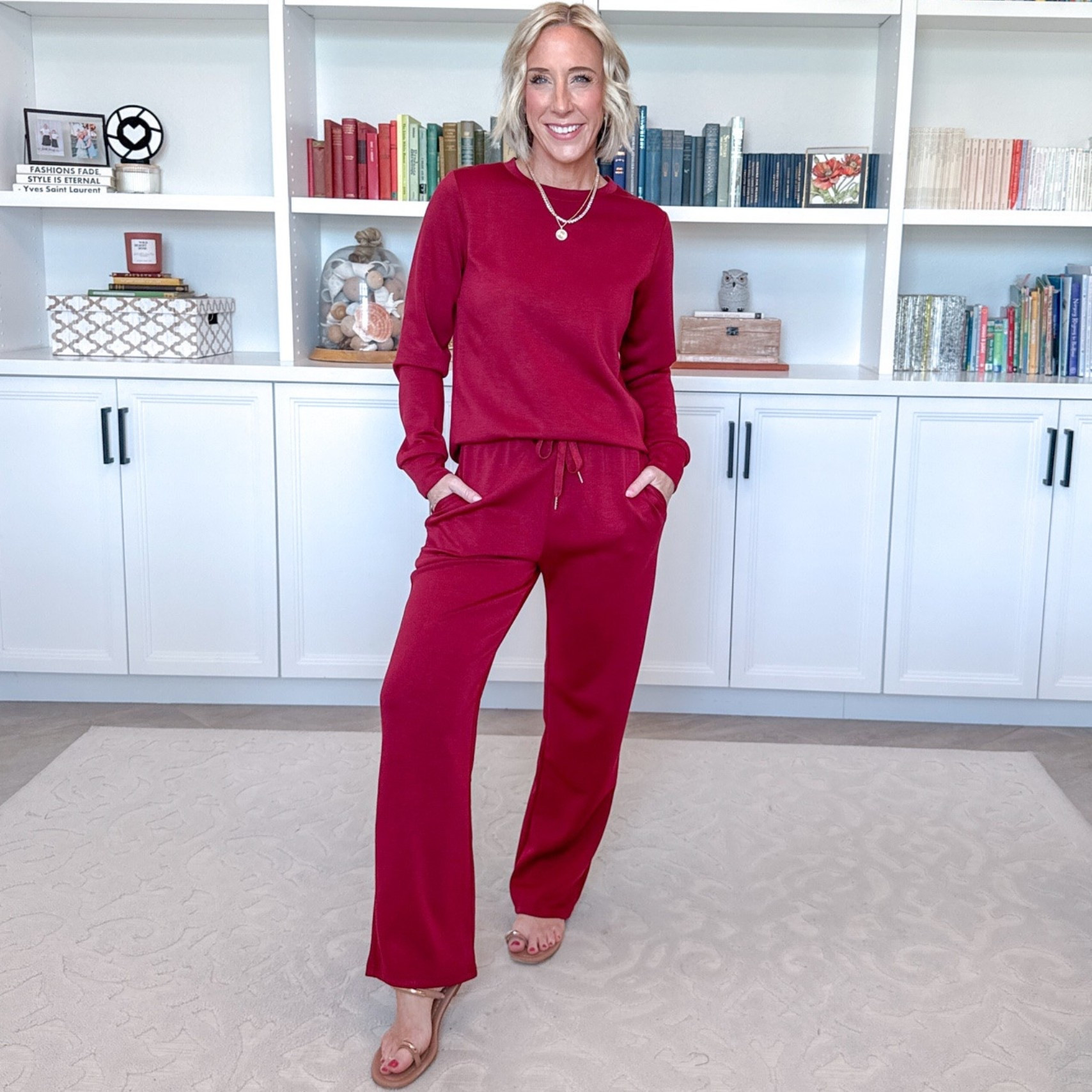 Amazon - two-piece sets on deal. Solid Two Piece Set - size small. 16 colors.