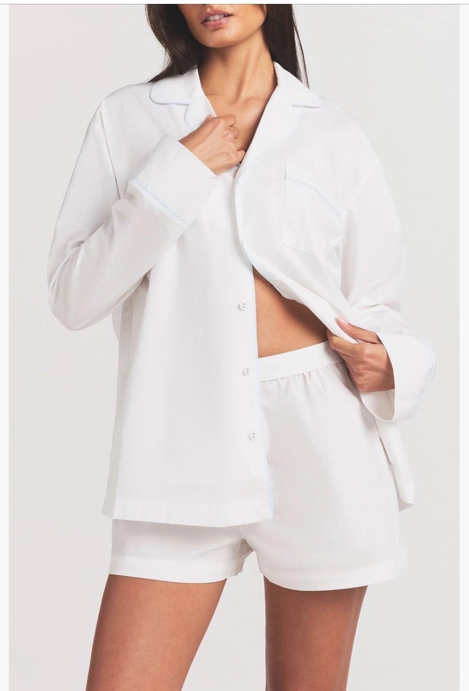I love these so much I’m buying the white pair.  I own the blue ones and love them so much I’ve gifted them to other people.  I’m going to get the short sleeve ones as well.  #pajamas #sleep 
I’m realizing in this season in my life I need pajamas that keep me cool at night.  This material is perfect.

#LTKOver40