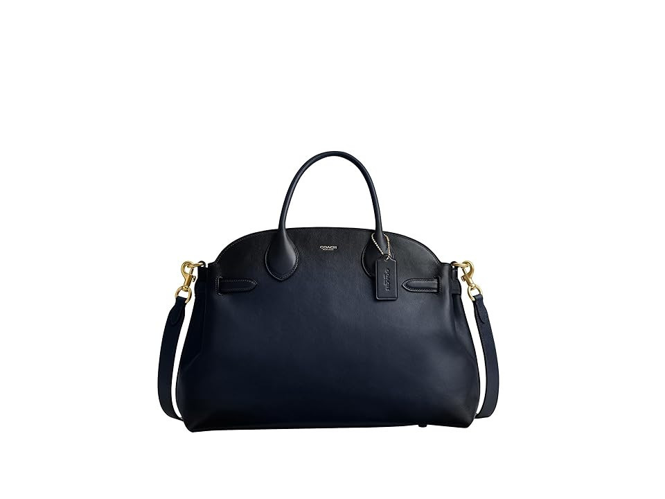 COACH Soft Empire Carryall Bag 40 Women's Handbags Dark Navy, Leather | Zappos