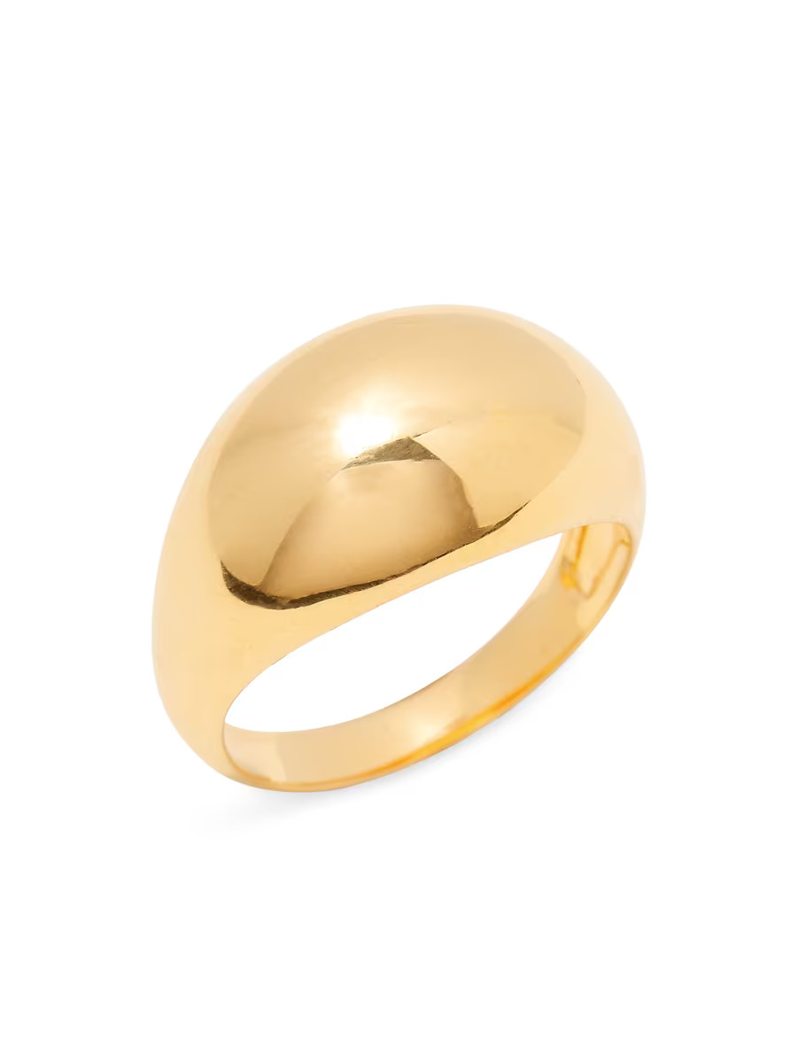 Alexi 14K-Yellow-Gold Vermeil Domed Ring | Saks Fifth Avenue