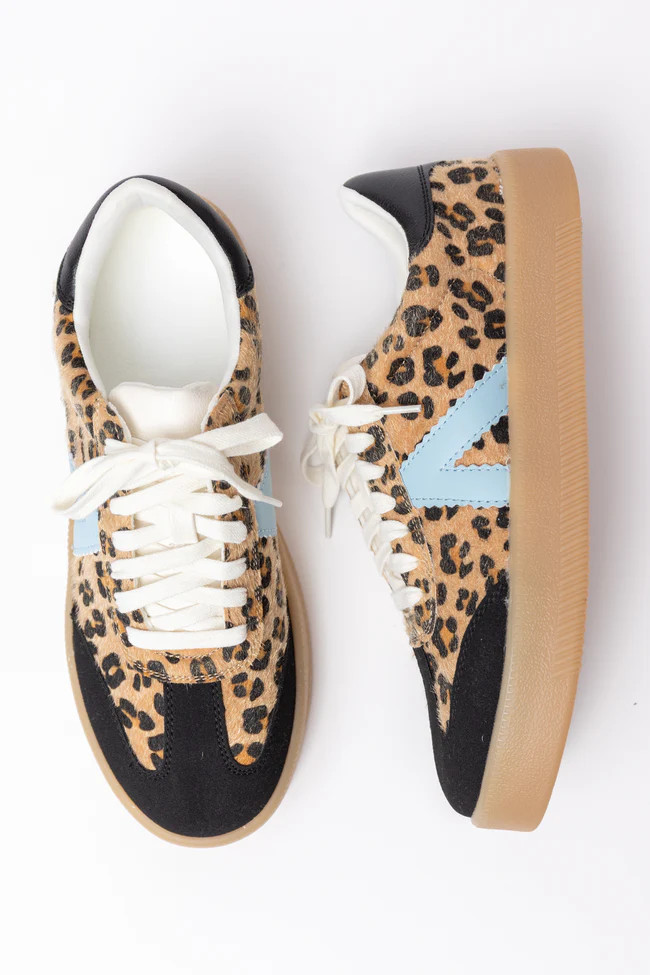 Axel Blue Jaguar Sneakers SALE | Pink Lily