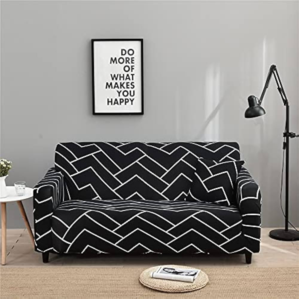 HOOBUY Printed Sofa Cover Stretch Couch Covers Patterned Loveseat Slipcovers for 2 Seater Cushion... | Amazon (US)