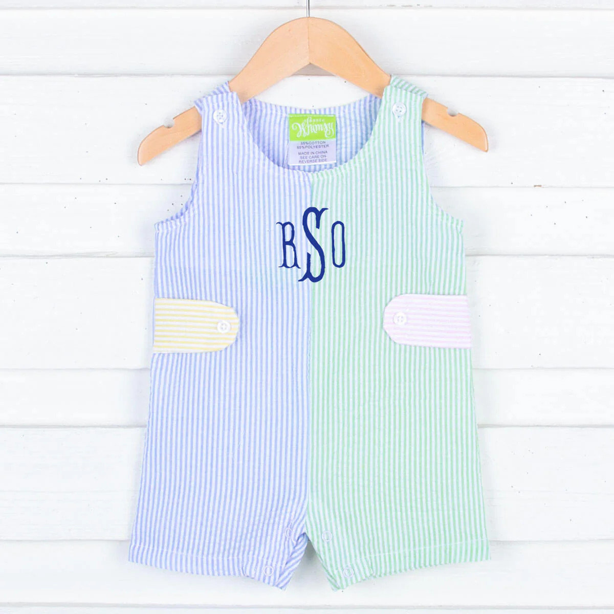 Multi Stripe Seersucker Jon Jon | Classic Whimsy
