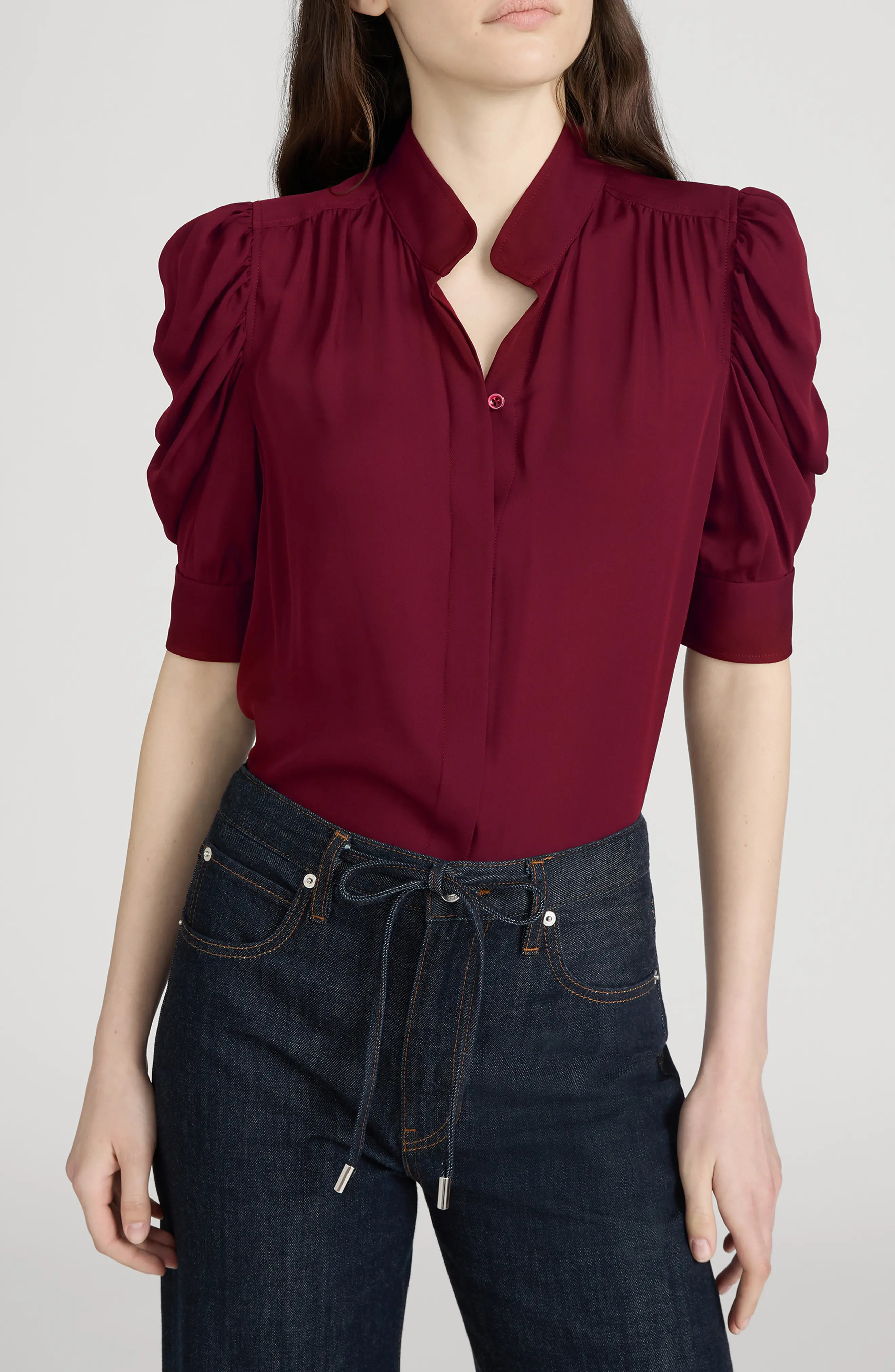 FRAME The Gillian Puff Sleeve Shirt (Women) | Nordstrom | Nordstrom