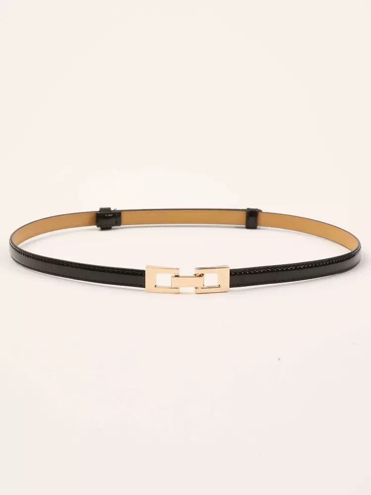 1pc Thin Geo Buckle Skinny Belt Summer, School Fall, Autumn, Halloween | SHEIN