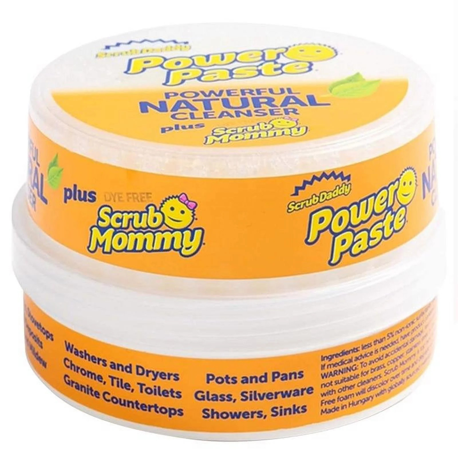 Scrub Daddy’s PowerPaste All Purpose Cleaning Paste - Natural Cleanser + Dye Free Scrub Mommy, ... | Walmart (US)