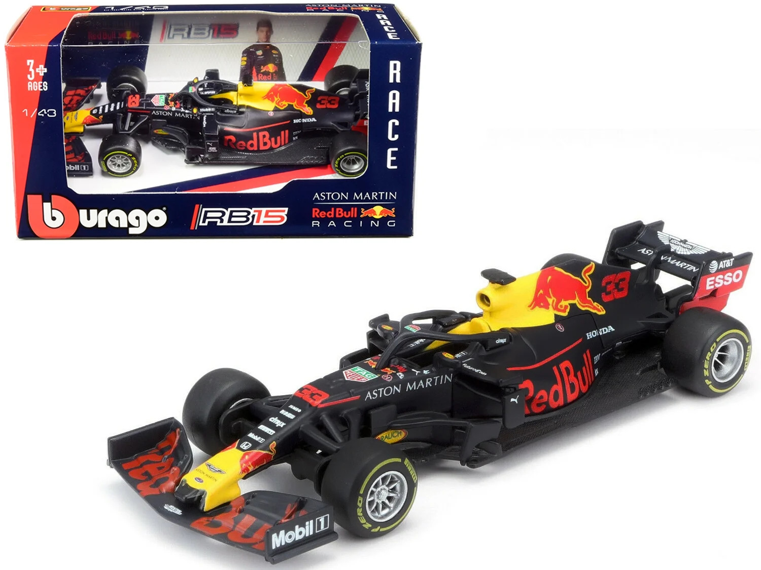 Aston Martin RB15 #33 Max Verstappen Formula One F1 Red Bull Racing (2019) 1/43 Diecast Model Car... | Walmart (US)