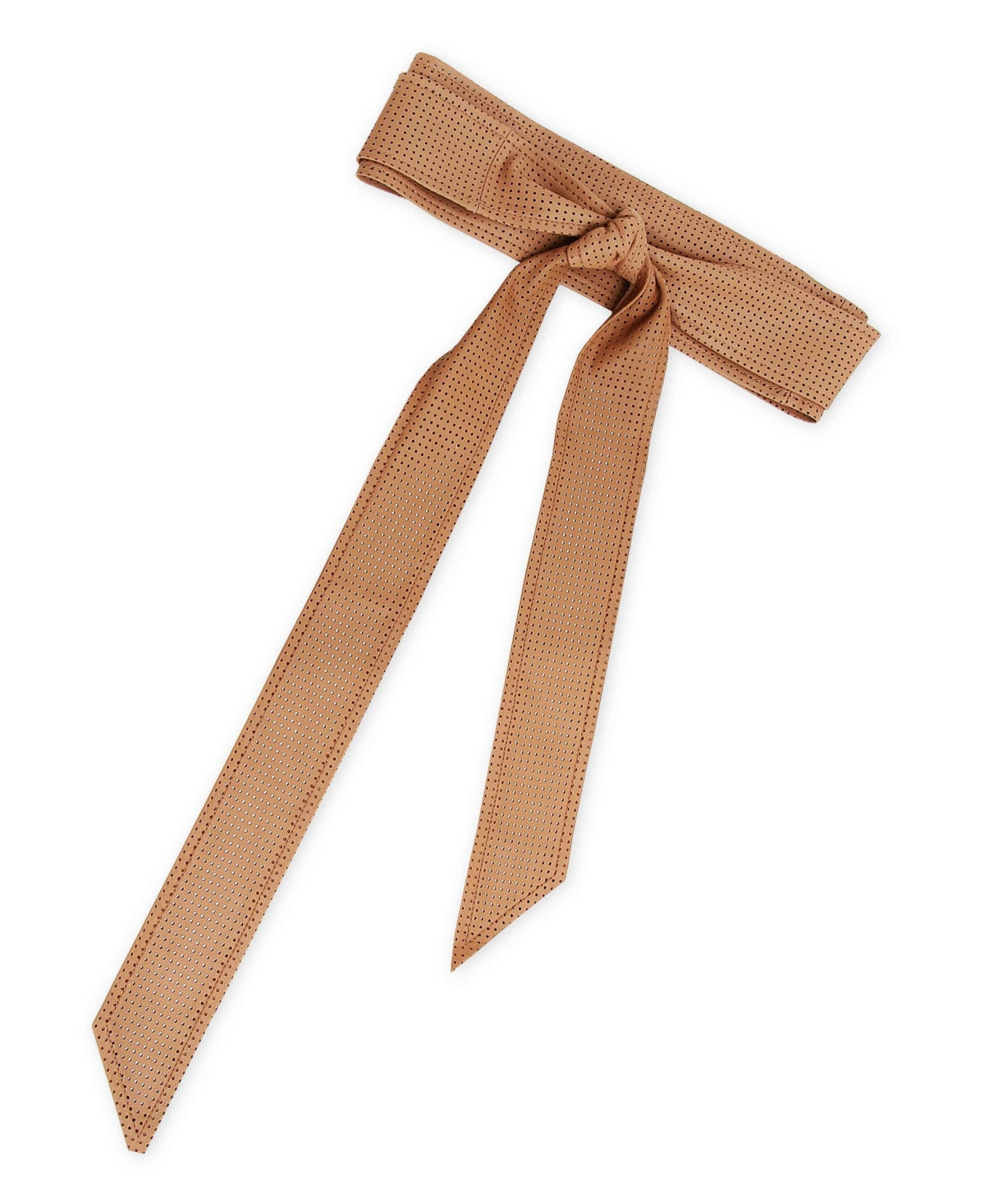 Belle & Bloom Escalate Perforated Leather Belt - Brown | Macy's