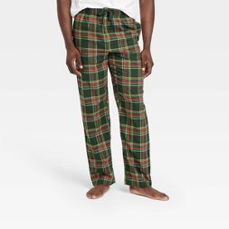 Men's Plaid Flannel Pajama Pants - Goodfellow & Co™ Dark Green | Target