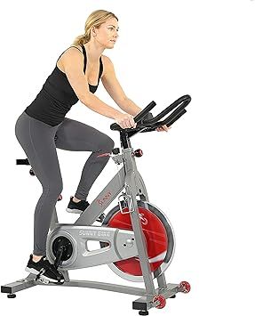Sunny Health & Fitness Indoor Cycling Bike with 40 LB Flywheel and Dual Felt Resistance - Pro / P... | Amazon (US)