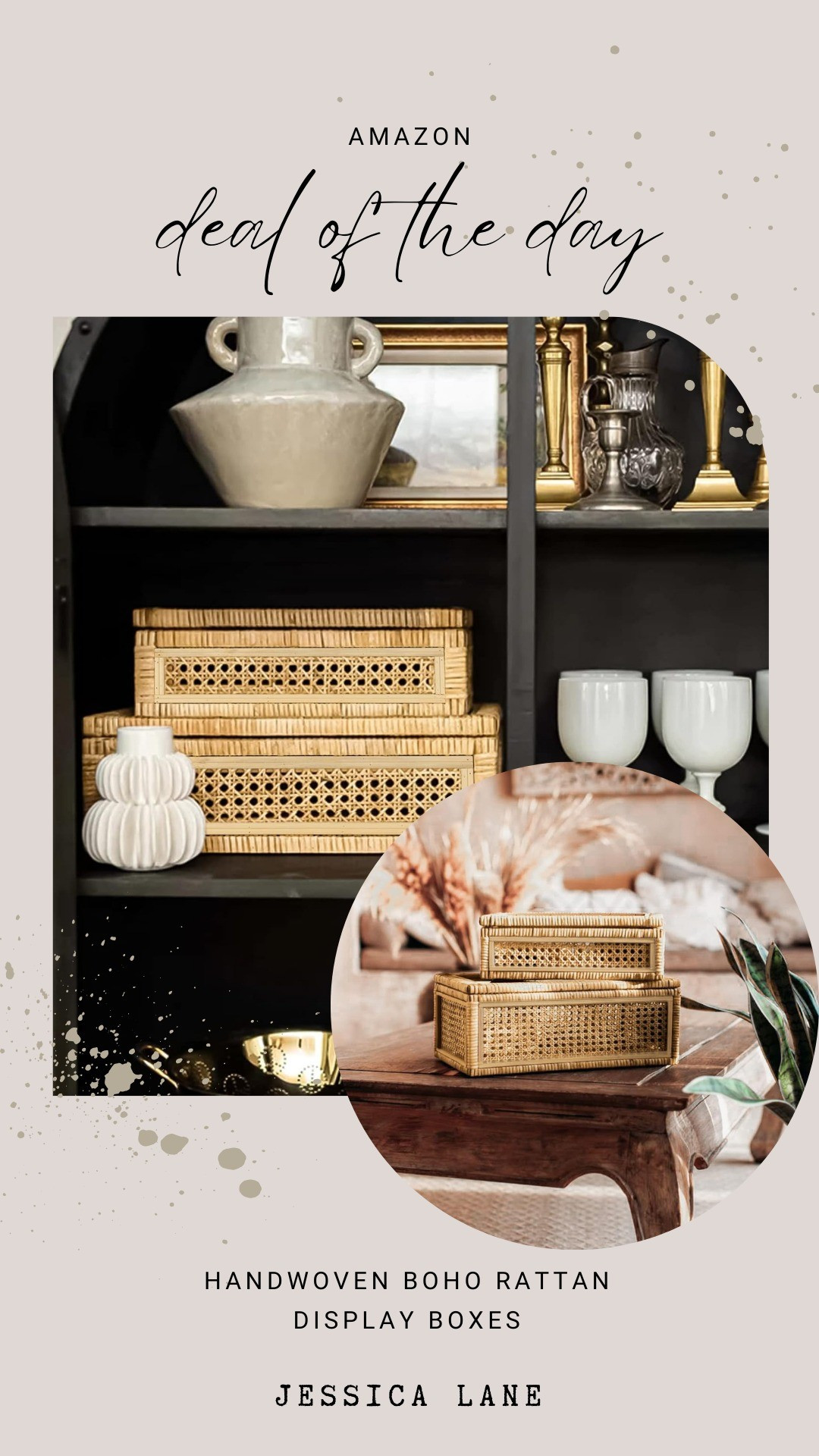Hand-woven rattan boxes that add texture and hide the clutter—boho perfection.#BohoDecor #AmazonHome

#LTKSaleAlert #LTKSeasonal #LTKHome