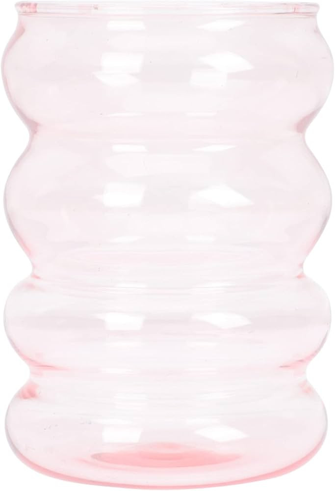 ERINGOGO Wavy Glass Cup - Creative Drinking Glasses, Ripple Glass Cup Bubble Glass Mug Vintage Be... | Amazon (US)