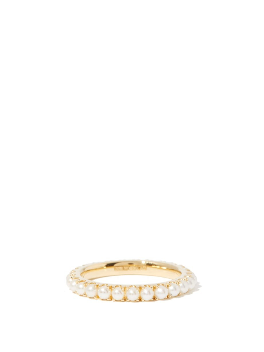 Eternity pearl & 18kt gold ring | Matches (UK)