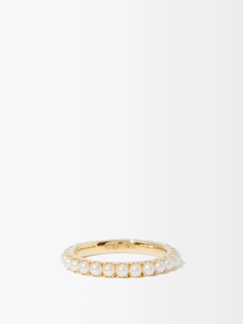 Eternity pearl & 18kt gold ring | Matches (UK)