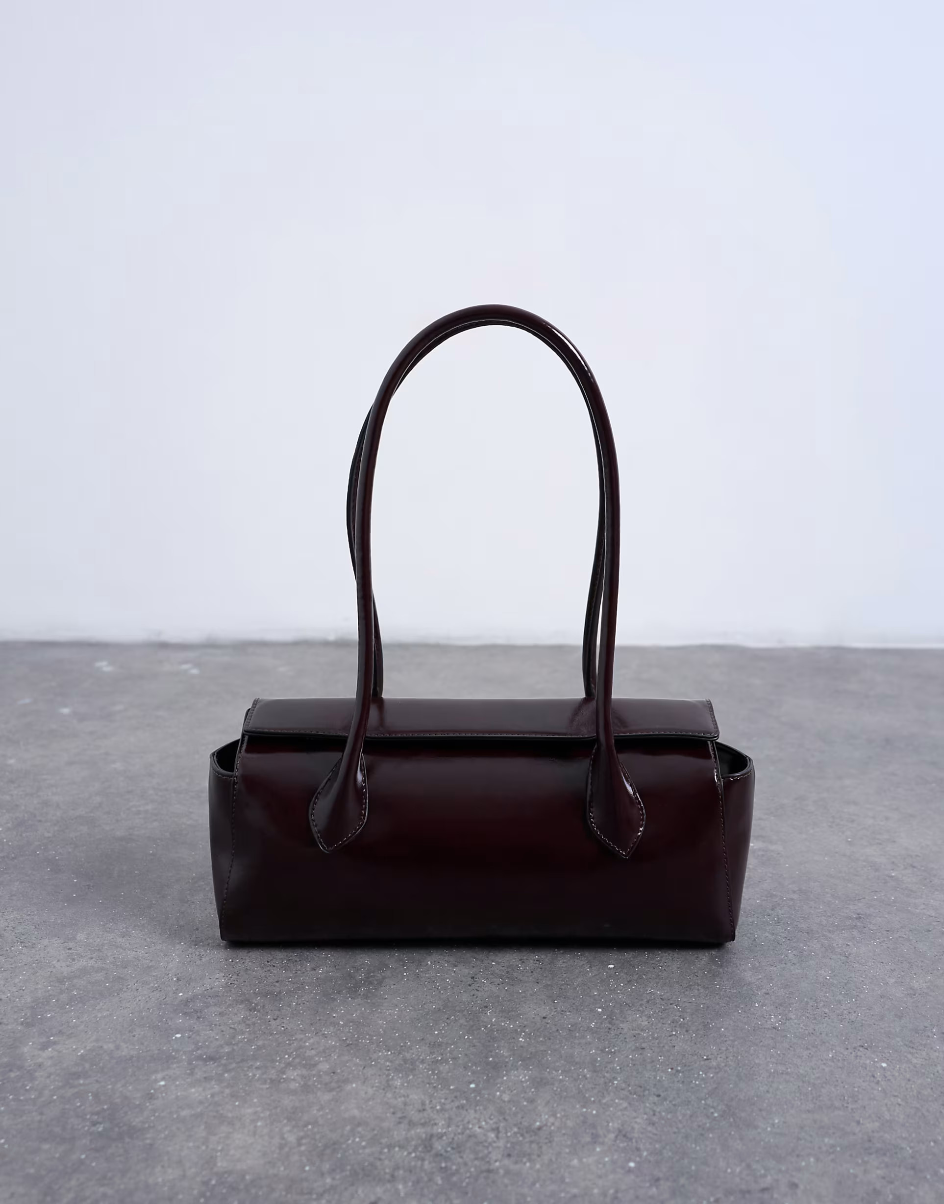 Topshop Sally folded bag in burgundy | ASOS (Global)