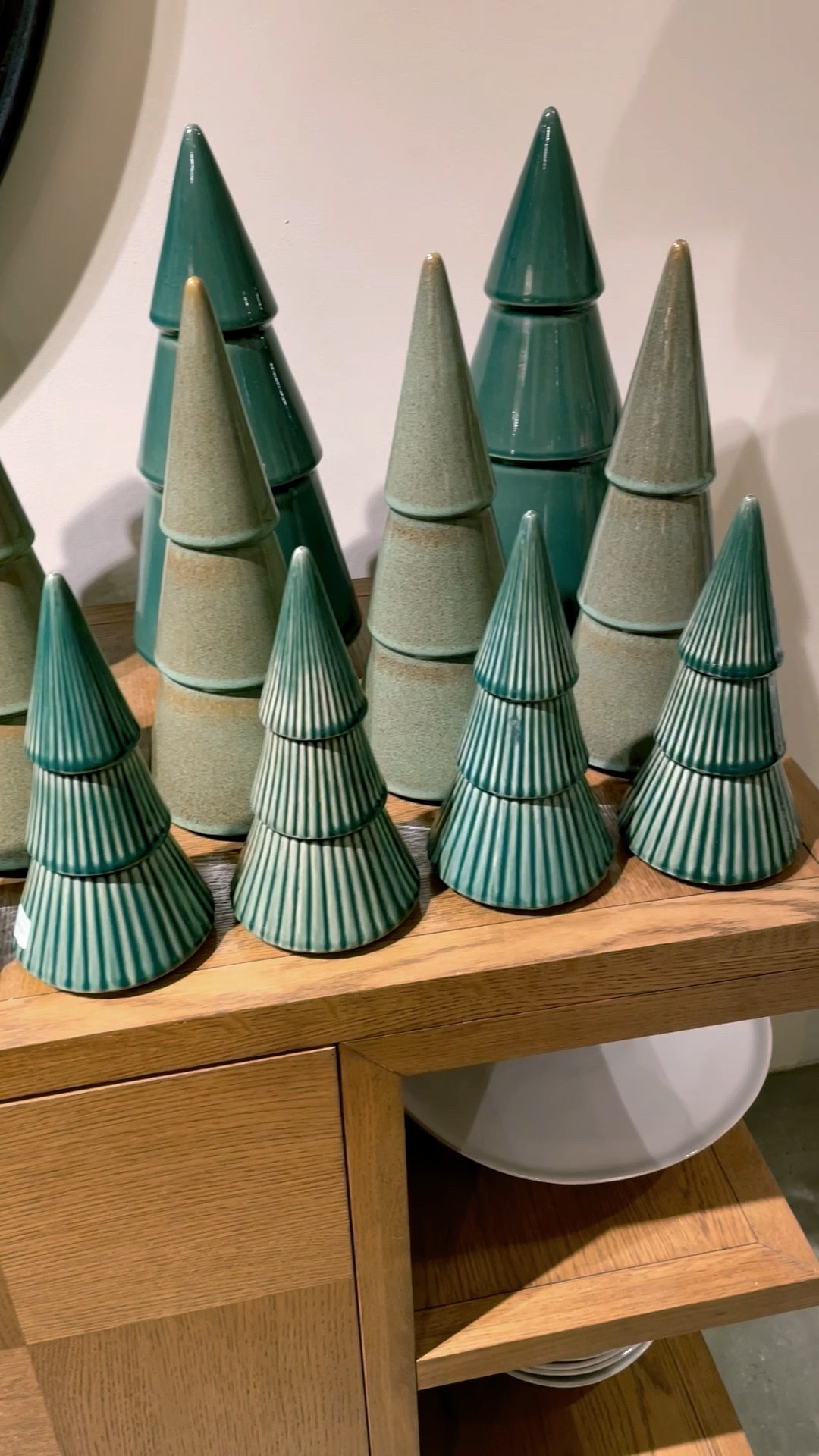 Green ceramic holiday trees to decorate your table, mantel, bookcase, kitchen counter, or pretty much anywhere else in your home. Love the modern mix of 3 different styles!

#LTKHoliday #LTKHome #LTKSeasonal