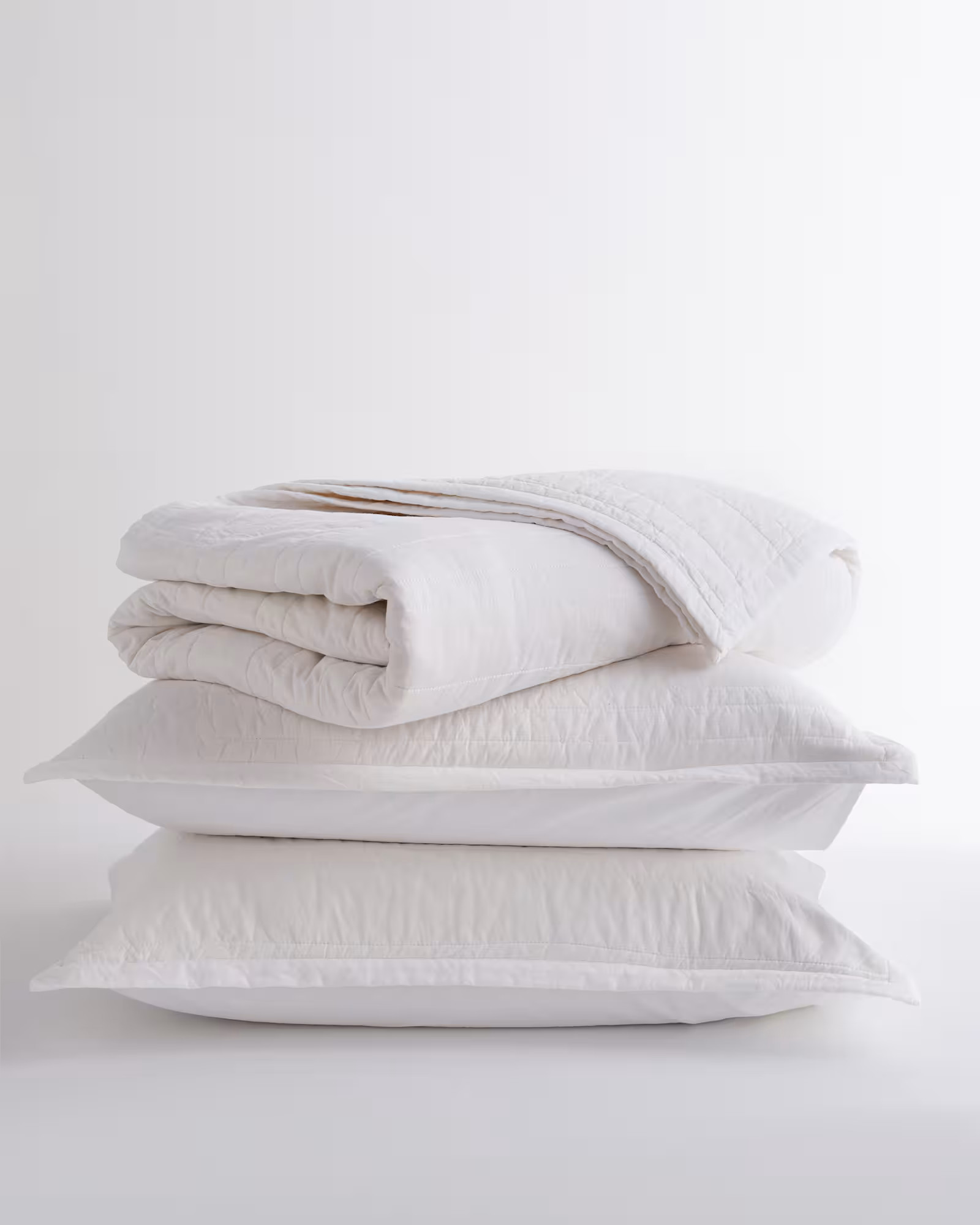 Organic Cotton Stripe Stitch Quilt Set | Quince