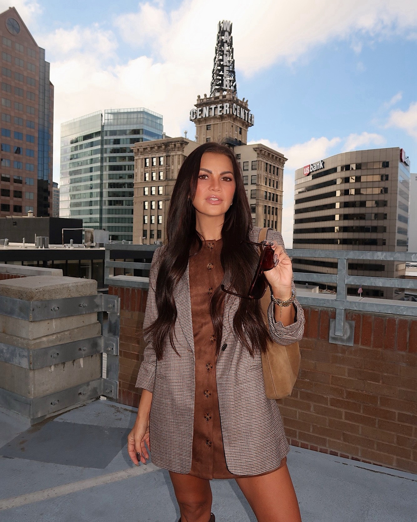 A blazer and a suede dress 



#LTKootd
