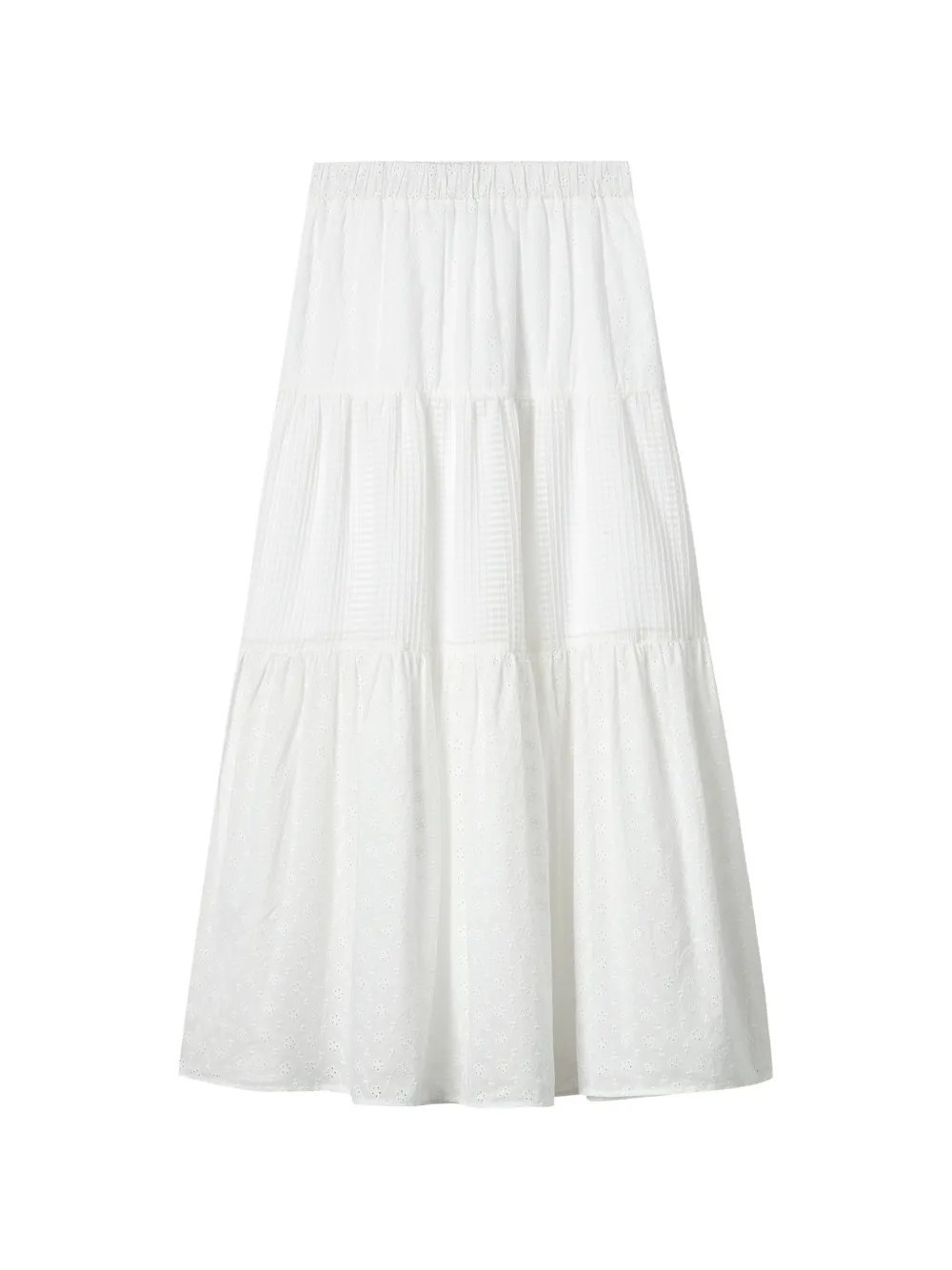 tout a coup tiered maxi skirt - White | Farfetch Global